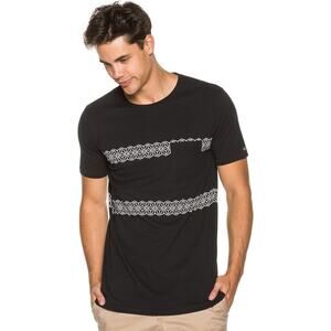 Zanerobe Black Geometric Short Sleeve T-Shirt Medium